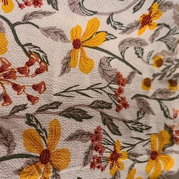 DIP BRAND WOMENS PLUS SIZE YELLOW FLORAL SLEEVELESS SUMMER TOP SIZE 3X - Picture 6 of 12